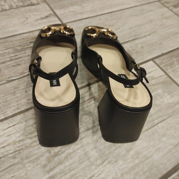 NINE WEST Genuine leather Women's slingback shoes size 8 - Picture 13 of 14